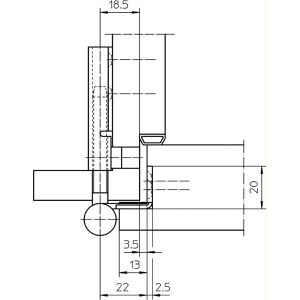 Produktbild für Türband Simonswerk Variant V 0037 WF vernickelt
