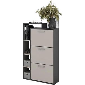 Schuhschrank Vicco Orlando, anthrazit / greige