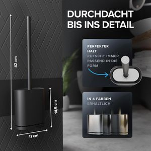 Produktbild für WC-Bürste ovimar Toilettenbürste Abeloya, schwarz