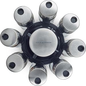 Produktbild für Gewürzkarussell Cole&amp;Mason H121808, drehbar, mit 2 Ebenen