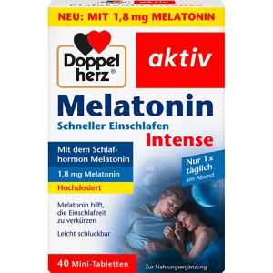 Melatonin Doppelherz aktiv Intens, 40 Tabletten für 40 Nächte
