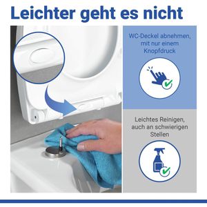Produktbild für WC-Sitz Wenko Tavola 24080800, oval, aus Duroplast