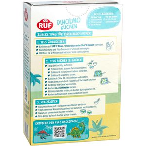 Produktbild für Kuchenbackmischung RUF Dinolino dreifarbiger Zitronenkuchen