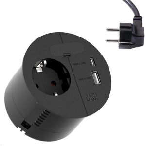 Einbausteckdose Bachmann Loop, mit 2 m Kabel