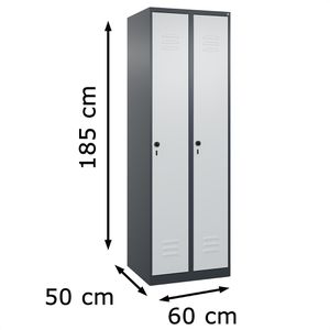 Produktbild für Spind CP-Möbel Classic PLUS, lichtgrau