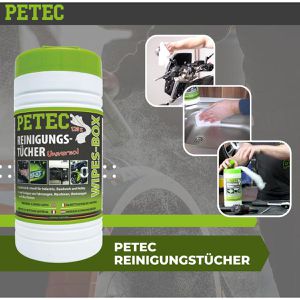 Produktbild für Reinigungstücher PETEC 82120 Wipes-Box, feucht