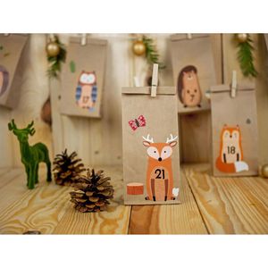 Produktbild für Adventskalender Papierdrachen Waldtiere