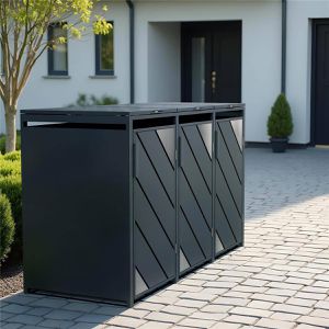 Produktbild für Mülltonnenbox Metzler MMB-7-3X, Metall