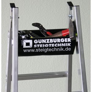 Produktbild für Stehleiter MUNK 33516, nivello-Leiterfüße, beidseitig begehbar