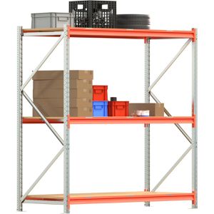 Produktbild für Weitspannregal Regalwerk EMMA, 3 Holzböden