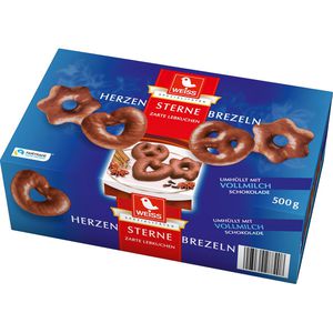 Lebkuchen Weiss Herzen Brezeln Sterne
