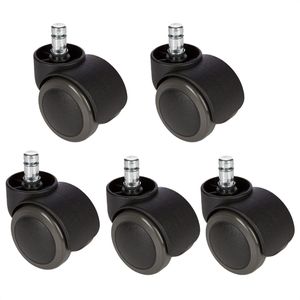 Stuhlrollen hJh-OFFICE ROLO No-Noise, 5 Stück