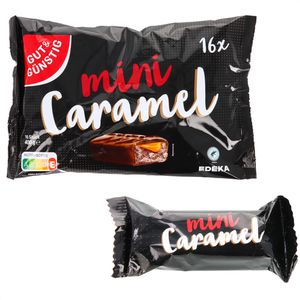 Schokoriegel Gut&Günstig Mini Caramel