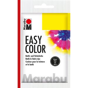 Marabu Textilfarbe Easy Color, Schwarz, Batikfarbe, Pulver 25g