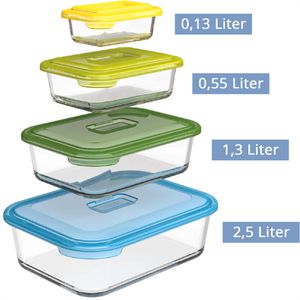 Produktbild für Frischhaltedose JosephJoseph Nest 81060, aus Glas