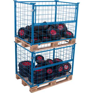 Produktbild für Palettenaufsatz VARIOfit Typ 64, pa-080.027, blau, Stahl
