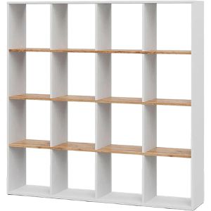 Bücherregal Vicco Karree, weiß / eiche
