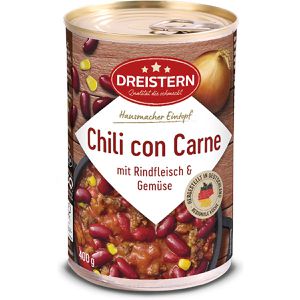 Fertiggericht Dreistern Chili con Carne