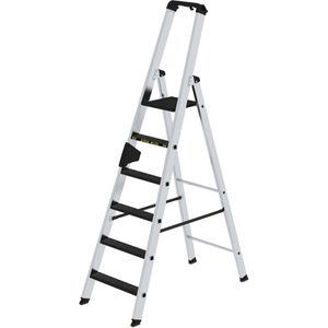 Produktbild für Stehleiter MUNK 42706, nivello-Leiterfüße, mit Plattform