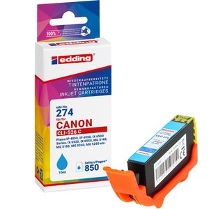 Produktbild für Tinte Edding EDD-274 für Canon CLI-526C