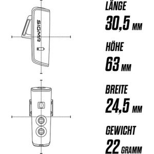 Produktbild für Fahrradlicht Sigma Aura 80 USB + Blaze