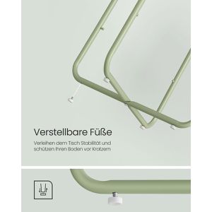 Produktbild für Beistelltisch Vasagle LET223C69, grün / creme
