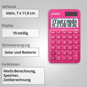 Produktbild für Taschenrechner Casio SL 310UC RD, Zeitberechnung