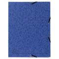 Eckspanner Exacompta 55402E, A4 blau, 3 Einschlagklappen, 355g/m² Karton