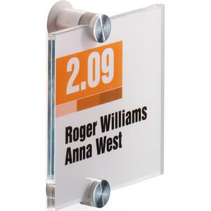 Türschild Durable 4820-19 Crystal Sign transparent