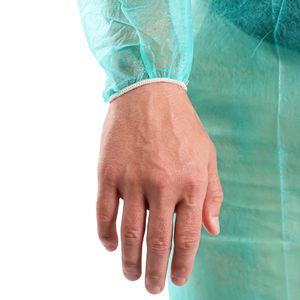 Produktbild für Schutzkittel Arnomed PROTECT PP Einwegschutzkittel, grün
