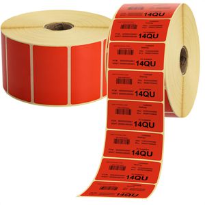 Thermoetiketten Böttcher-AG für Zebra, rot