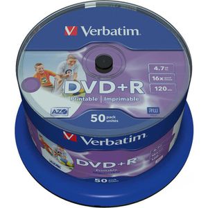 DVD-Rohlinge Verbatim 43512, bedruckbar, DVD+R