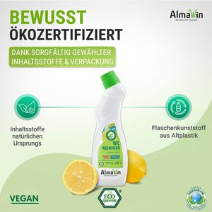 Produktbild für WC-Reiniger AlmaWin zitronig frisch, flüssig