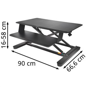 Produktbild für Schreibtischaufsatz Kensington SmartFit , schwarz