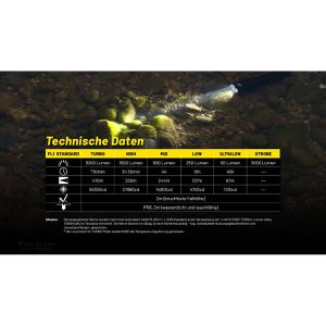 Produktbild für Taschenlampe Nitecore P23i, LED, aufladbar