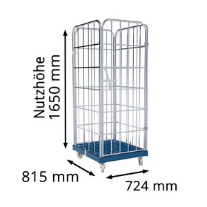 Produktbild für Rollbehälter HMH mit Tür, Nutzhöhe 1650mm