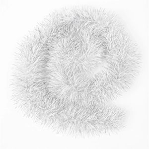 Weihnachtsgirlande TK-Gruppe 598248, weiß, für innen und außen