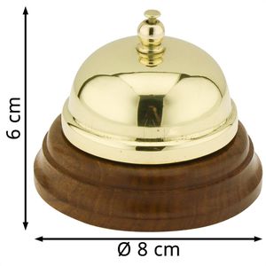 Produktbild für Tischglocke SEA-CLUB Tresenglocke, 9540, gold