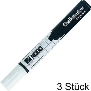 Kreidestifte Nobo Drywipe 34438398, weiß