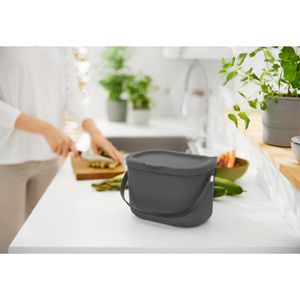 Produktbild für Mülleimer Rotho Albula 1054608853, anthrazit