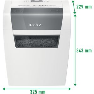 Produktbild für Aktenvernichter Leitz 8034 IQ Home P4, weiß