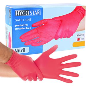 Einmalhandschuhe Franz-Mensch Safe Light, rot, 100 Stück