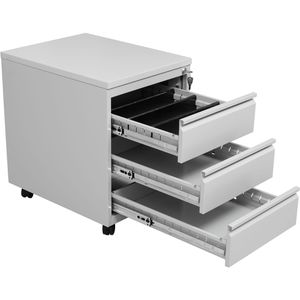 Produktbild für Rollcontainer G-Office MPG/3.6, aus Metall, lichtgrau