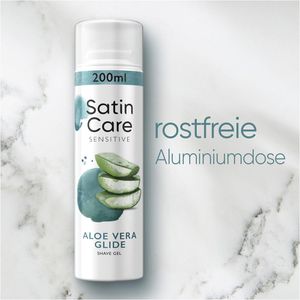 Produktbild für Rasiergel Gillette SatinCare Sensitive, hautberuhigend, Frauen