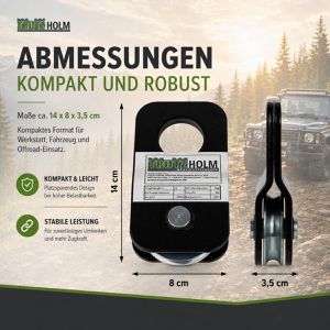 Produktbild für Umlenkrolle Trutzholm aus Metall, Ø 64 mm