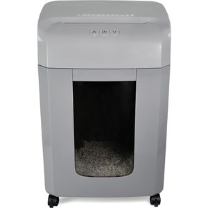 Produktbild für Aktenvernichter Monolith Micro-Cut C185-C, grau, mit Rollen