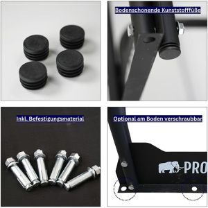 Produktbild für Kaminholzregal PROREGAL Chimera, mit Schutzplane, schwarz