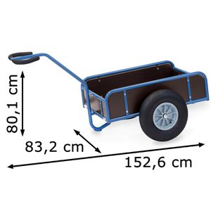 Produktbild für Handwagen Fetra 4108L, mit 4 Bordwänden