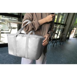 Produktbild für Kühltasche Reisenthel Coolerbag silver crackle, faltbar
