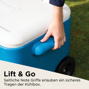 Produktbild für Kühlbox Coleman 50 QT Polylite Wheeled Mesh, 47 Liter